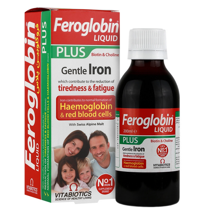 شربت فروگلوبین پلاس ویتابیوتیکس 200 میلی لیتر | Vitabiotics Feroglobin Plus Syrup