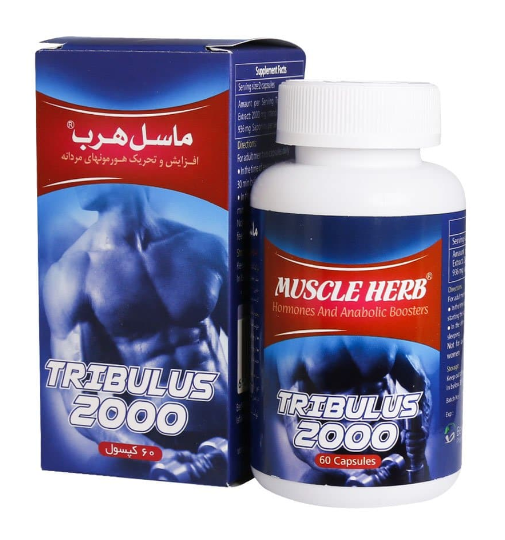 ماسل هرب تریبولوس 2000 میلی گرم 60 عدد | Muscle Herb Tribulus 2000 mg