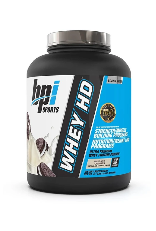 پروتئین وی اچ دی بی پی آی ۱۸۵۰ گرم طعم شیر و بیسکوئیت | BPI Whey Hd