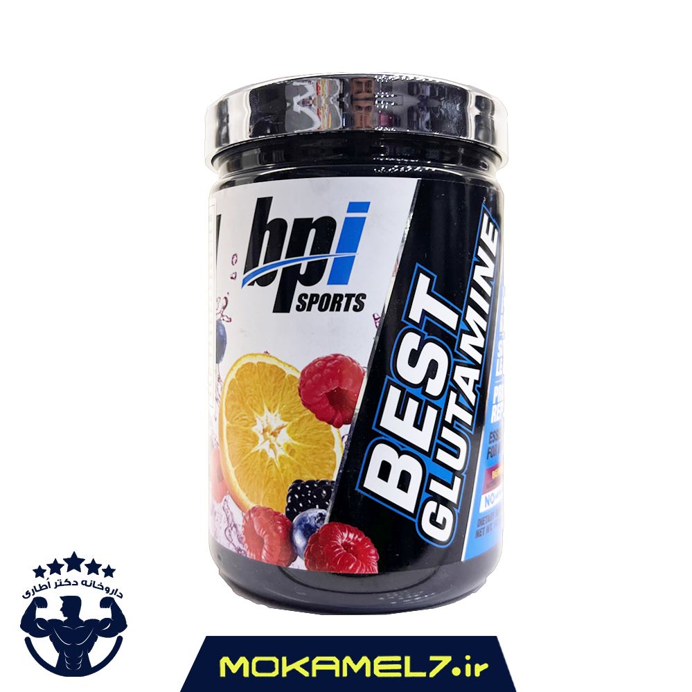 بست گلوتامین بی پی آی 400 گرم طعم پرتقال تمشک | BPI Glutamine