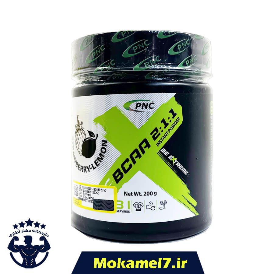 بی سی ای ای (ماسل گارد) کارن پی ان سی 200 گرم طعم لیمو توت فرنگی | PNC BCAA